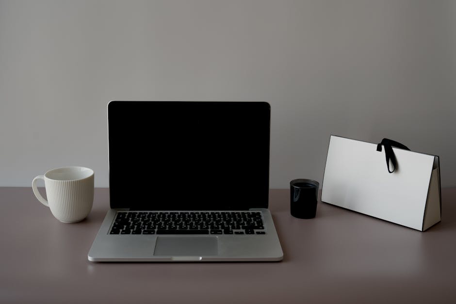 Entrepreneur working remotely on laptop - offshore company setup